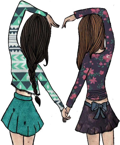 Vintage Doll Png By Imabellieber - Amigas Bff (500x604), Png Download
