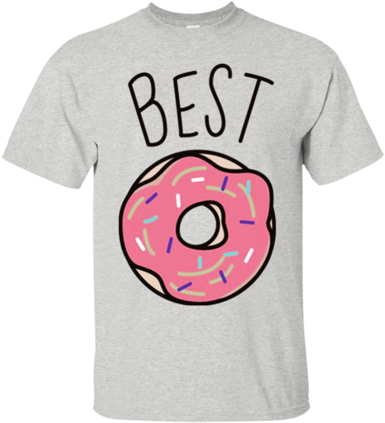 Best Friends Coffee And Donut - Best Friends T Shirts Donut & Coffee (600x600), Png Download