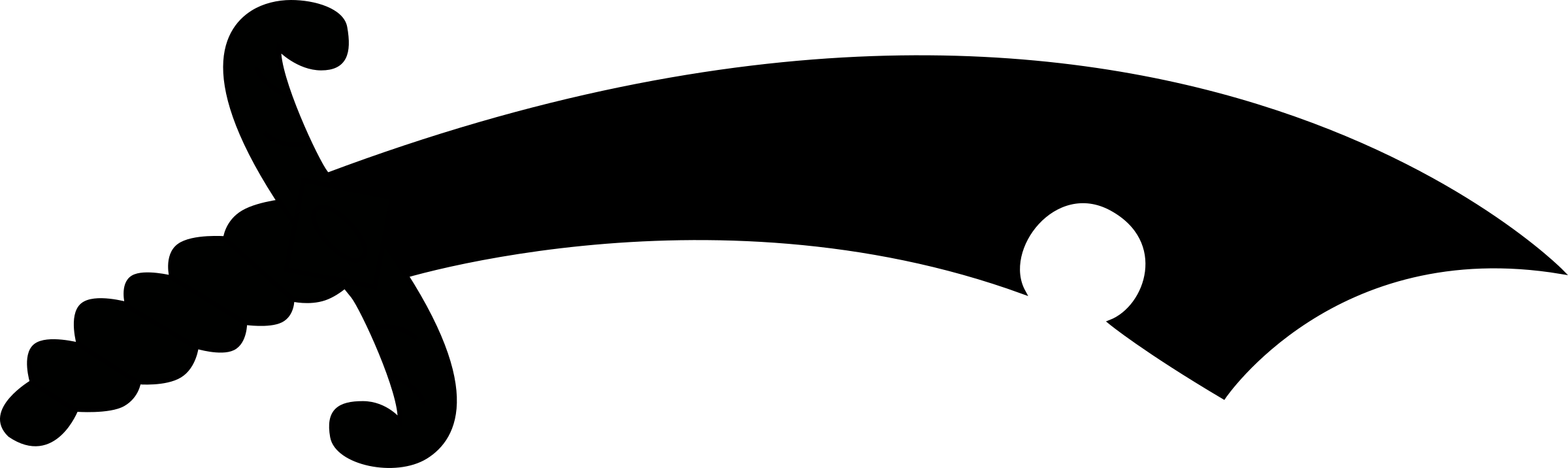Jpg Transparent Male Hair Silhouette At Getdrawings - Silhouette Of Swords (2400x716), Png Download