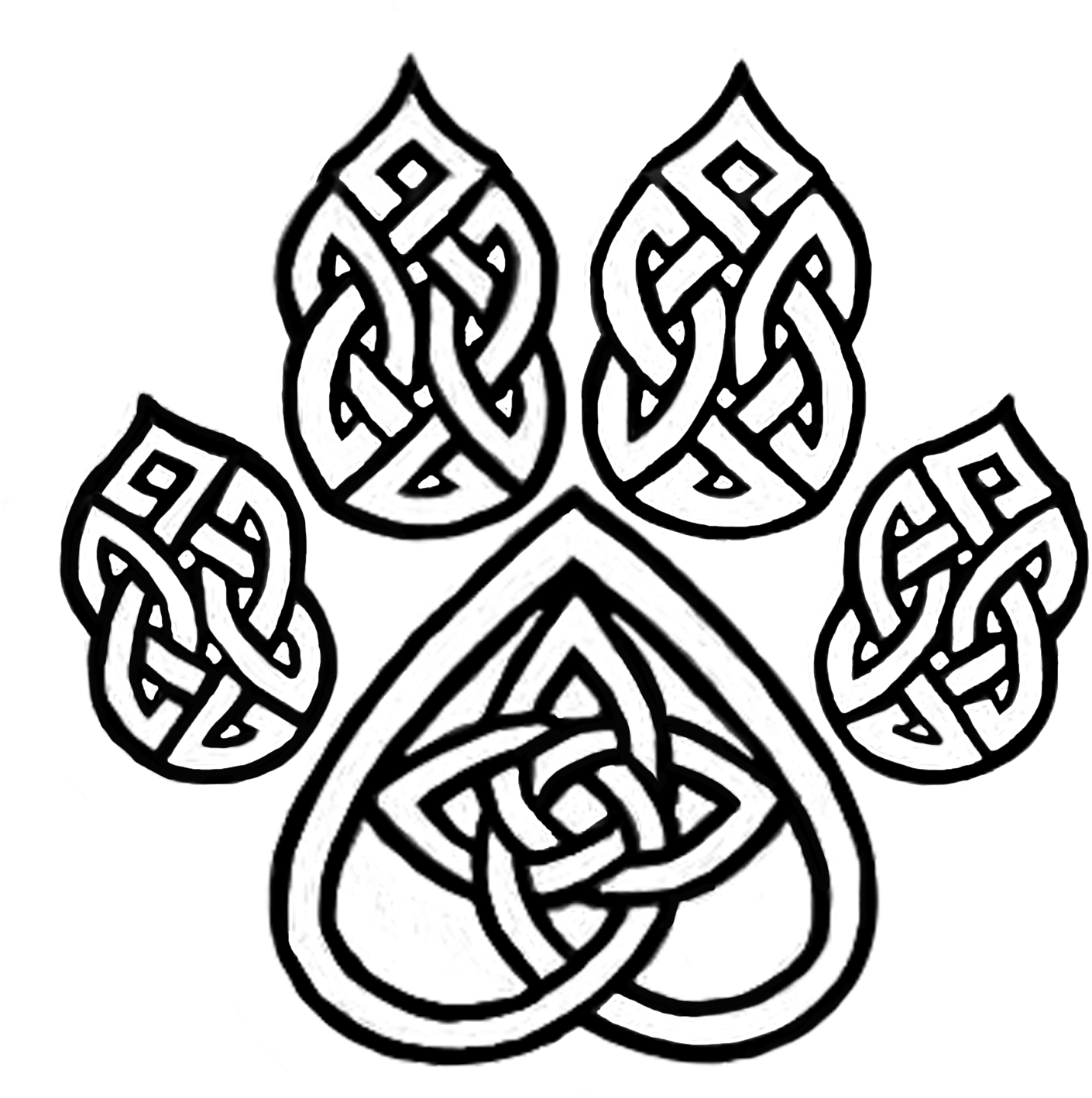 Png Transparent Northeast Boston Terrier Rescue Store - Celtic Symbols For Dogs (1562x1500), Png Download
