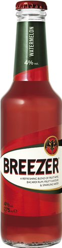 Bacardi Breezer Sandía Watermelon - Bacardi Breezer (265x500), Png Download