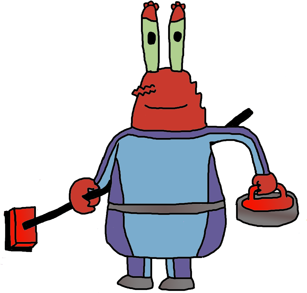 Mr Krabs Curling - Mr Krabs Png (1040x980), Png Download