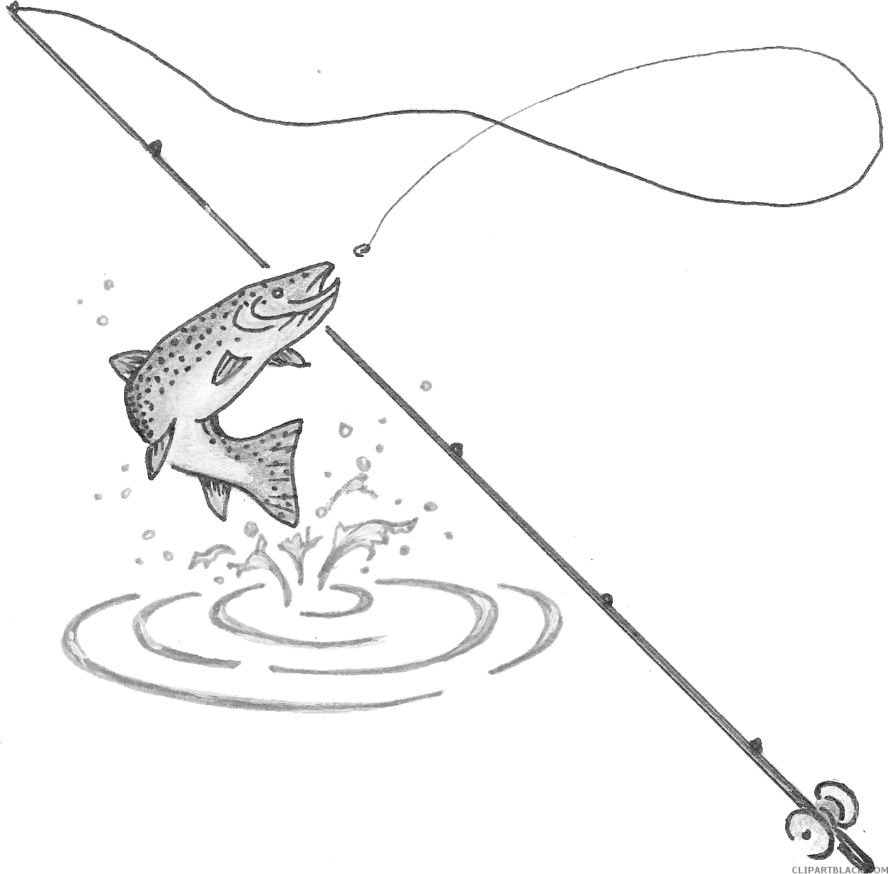 Download Download Hd Fishing Pole With Fish Png Transparent Download Black Fishing Rod With Fish Transparent Png Image Nicepng Com