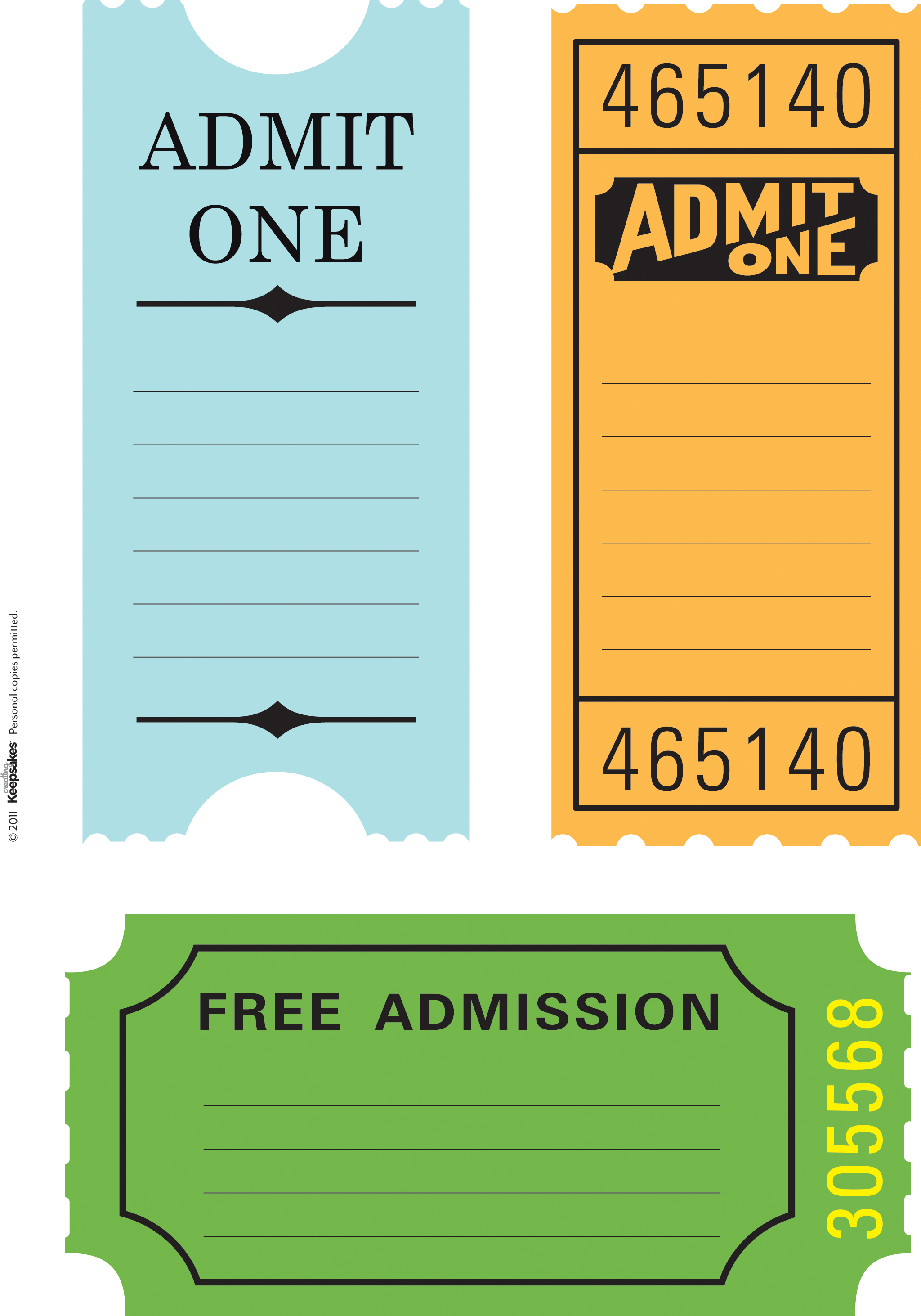 Tickets Tuesday's Guest Freebies ~ Creating Keepsakes - Ticket Graphic (2048x2925), Png Download
