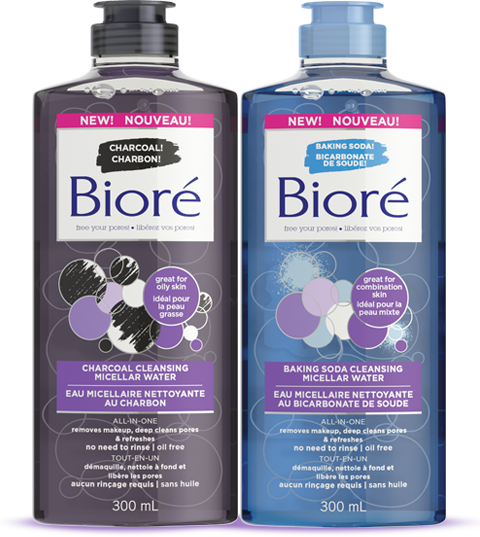 Micellar Water Products - Biore Deep Cleansing Charcoal Pore Strips 6 Nose Strips (480x537), Png Download