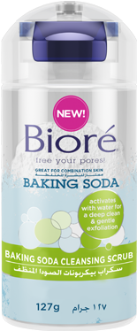 Biore Baking Soda Acne Scrub (390x418), Png Download