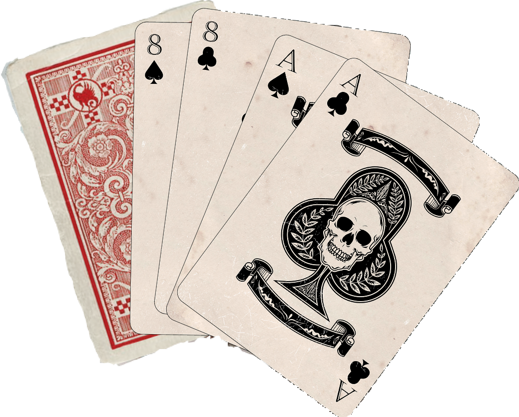 Cards Deadmanshand - Ace Of Clubs Playing Card: Blank 150 Page Lined Journal (1039x835), Png Download