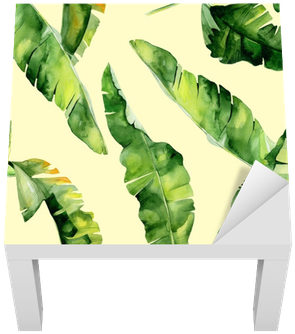 Seamless Watercolor Illustration Of Tropical Leaves, - Dense Jungle Round Mouse Pad Customized Non Slip Rubber (400x400), Png Download