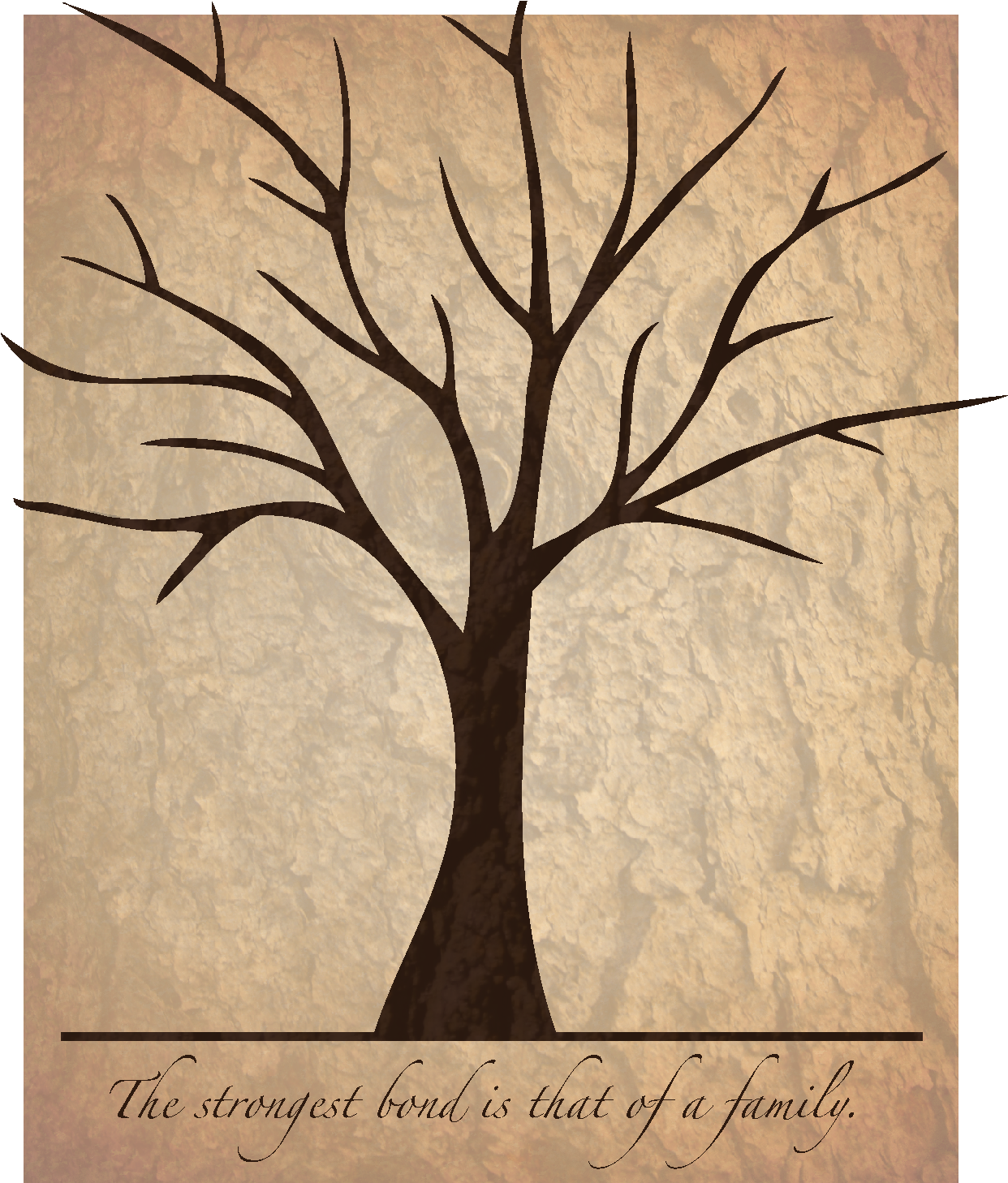 Family Tree - Finger Print Tree Classroom (1241x1483), Png Download