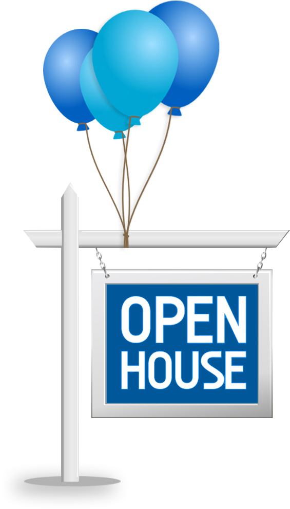 Las Vegas Open Houses - Blue Balloon Clip Art (716x1000), Png Download