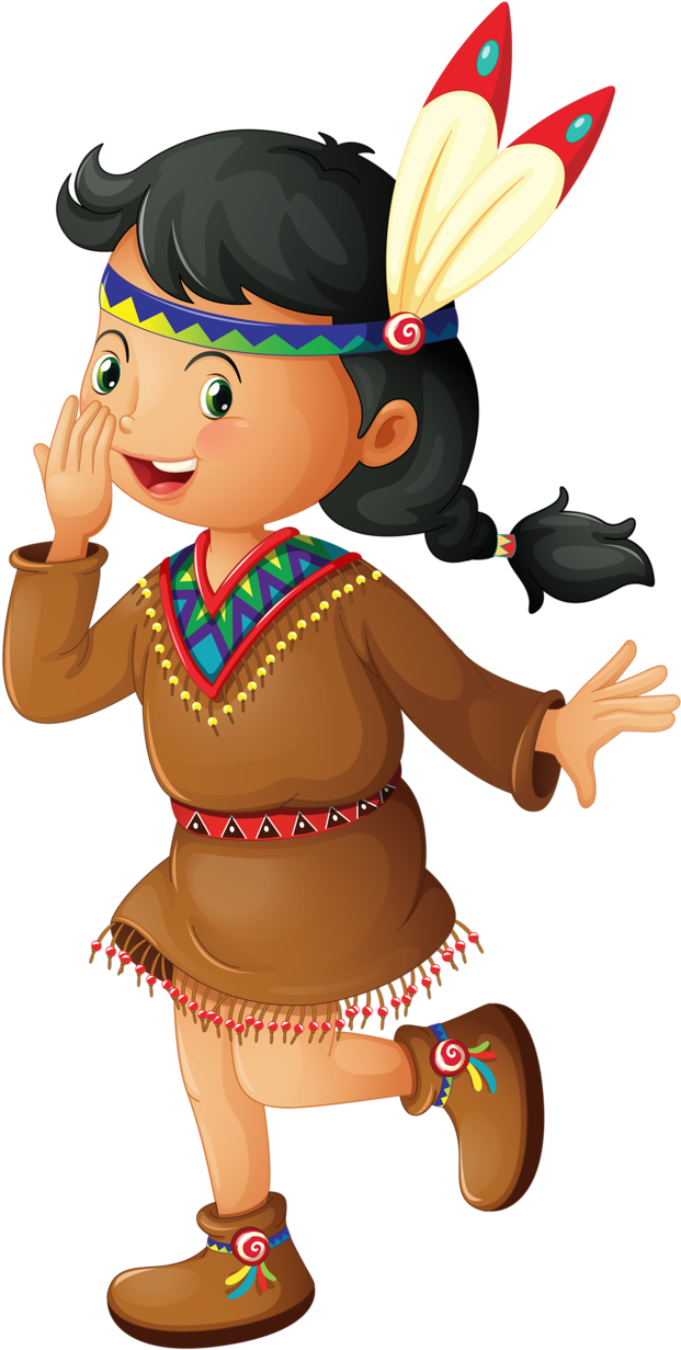Girls Clipart Hiker - Indian Clipart (771x1280), Png Download