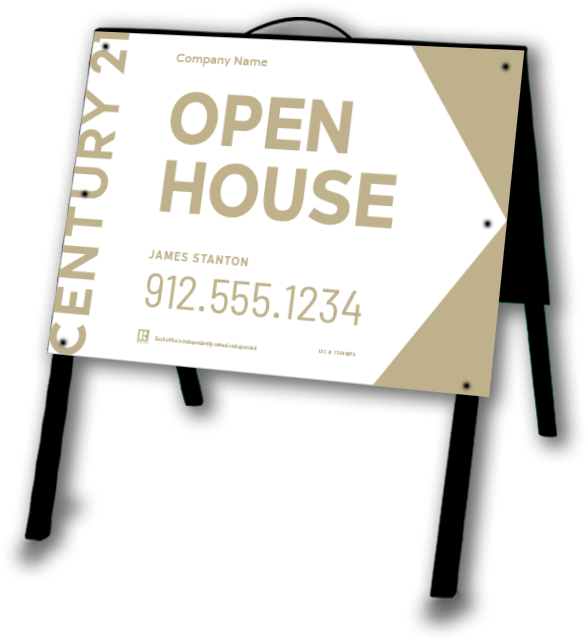 Open House Sign Lightweight Century 21® Tent Sign - Billboard (800x800), Png Download
