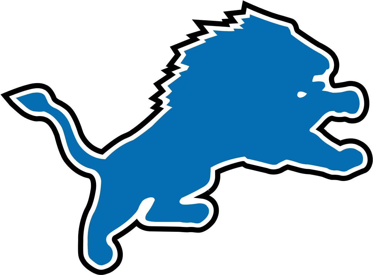Detroit Lions Decal Large (1280x957), Png Download