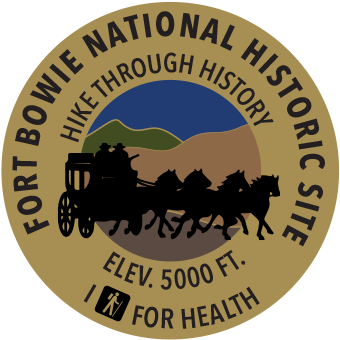 I Hike For Health Pin For Fort Bowie National Historic - Fort Bowie National Historic Site (350x351), Png Download