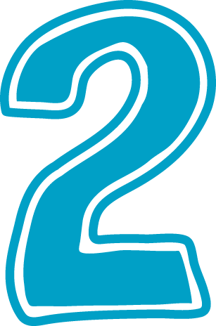 Five Clipart Polka Dot Number - Number 2 Clipart (307x464), Png Download