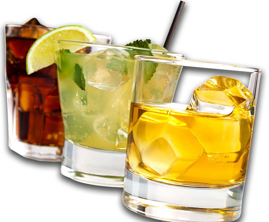 Cocktail Distilled Beverage Fizzy - Bebidas Y Cocteles Png (874x720), Png Download