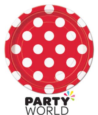 Polka Dot Paper Plates - Blue Polka Dots Dessert Plates|8 Pcs (600x600), Png Download