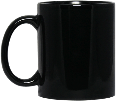 Bm11oz 11 Oz - 11 Oz Black Mug (385x333), Png Download