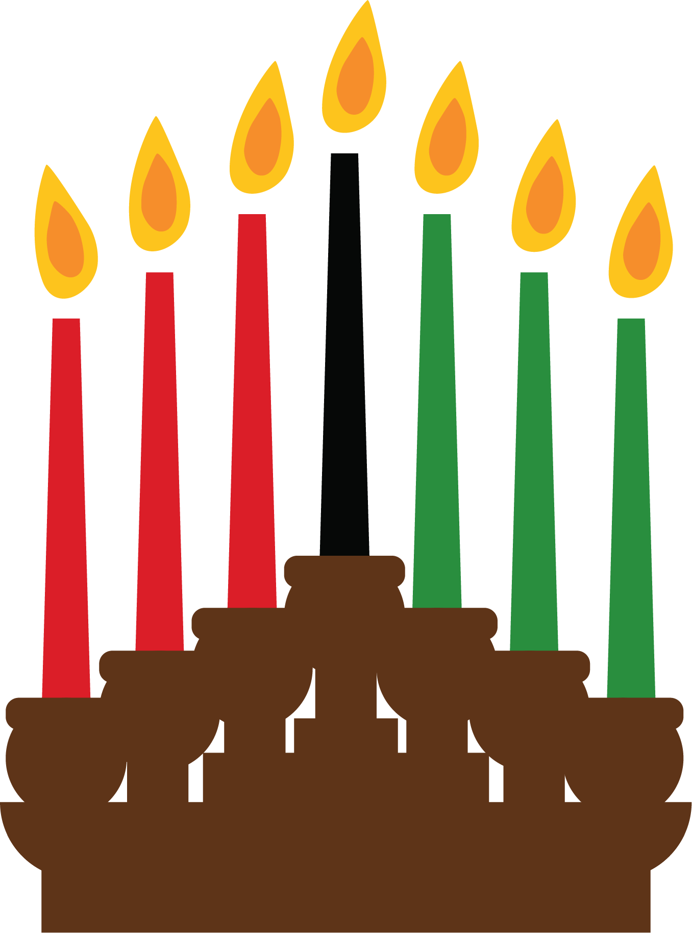 Kwanzaa Candles Png Svg Freeuse Download - Kwanzaa (1356x1830), Png Download