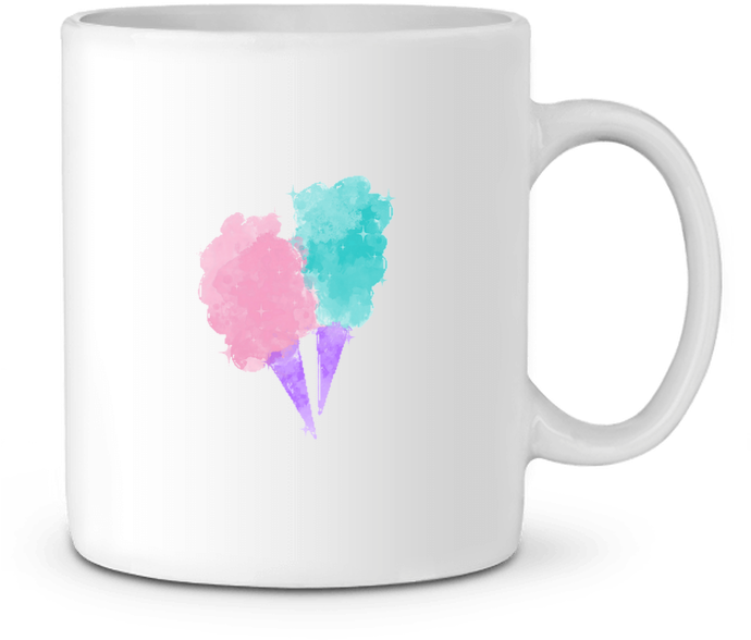 Mug En Céramique Watercolor Cotton Candy Par Pinkglitter - Mug (690x850), Png Download