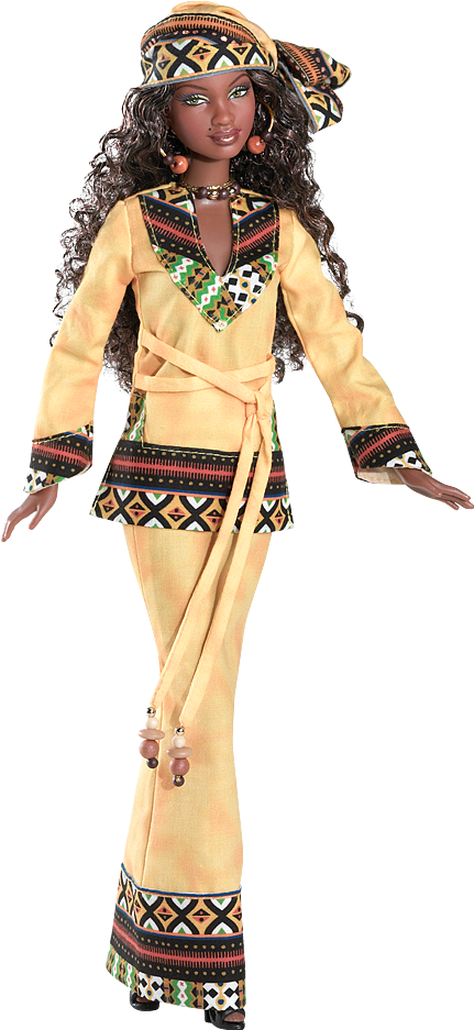 Kwanzaa Barbie Doll - Barbie Collectors Doll Of The World (640x950), Png Download