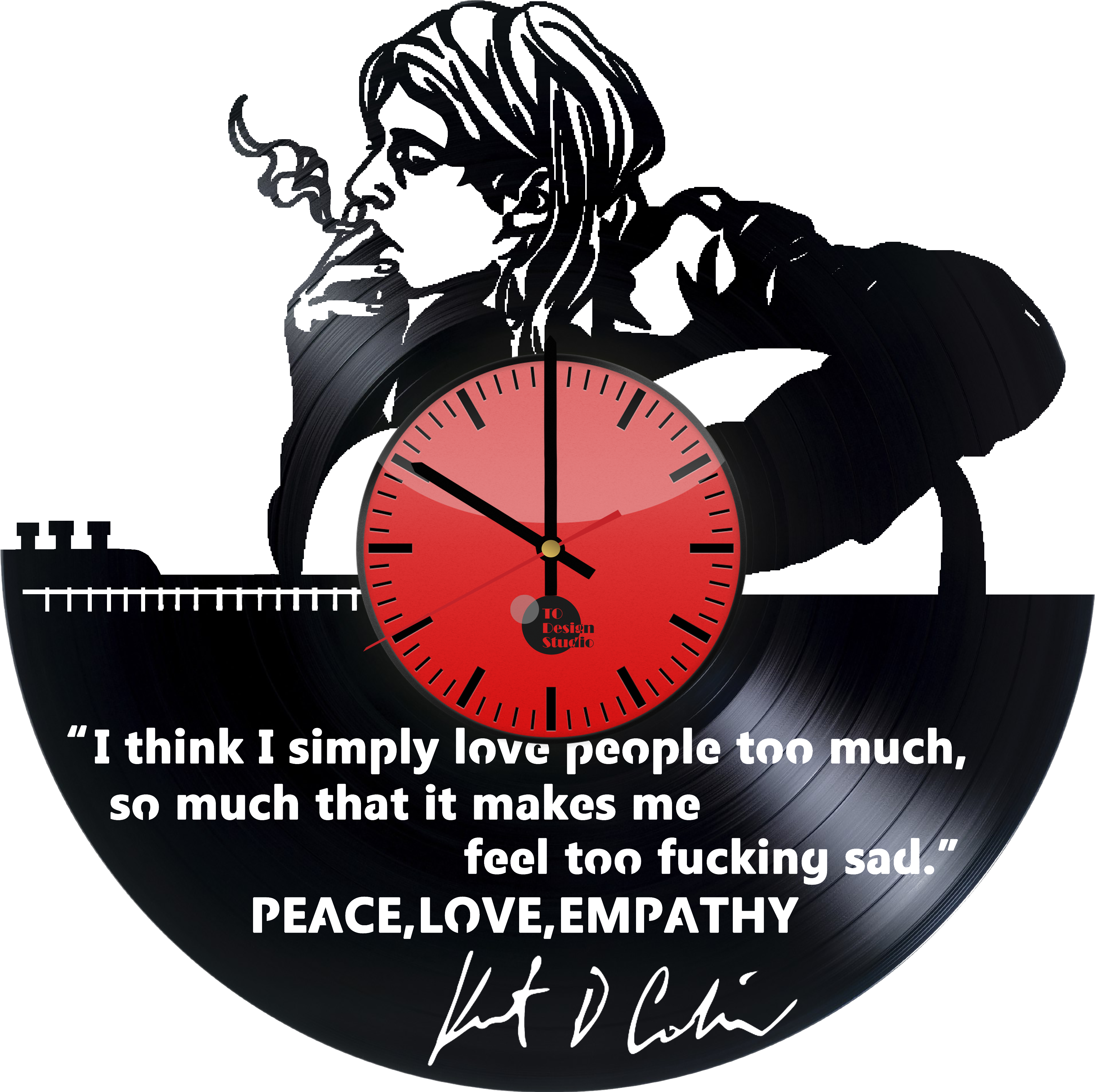 Fan - Wall Sticker Kurt Cobain (4016x4016), Png Download