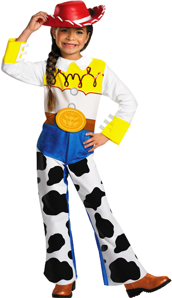 Girls Jessie Costume - Jessie Toy Story Costume Kids (384x581), Png Download