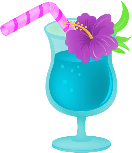Tropical Drink Clipart (433x500), Png Download