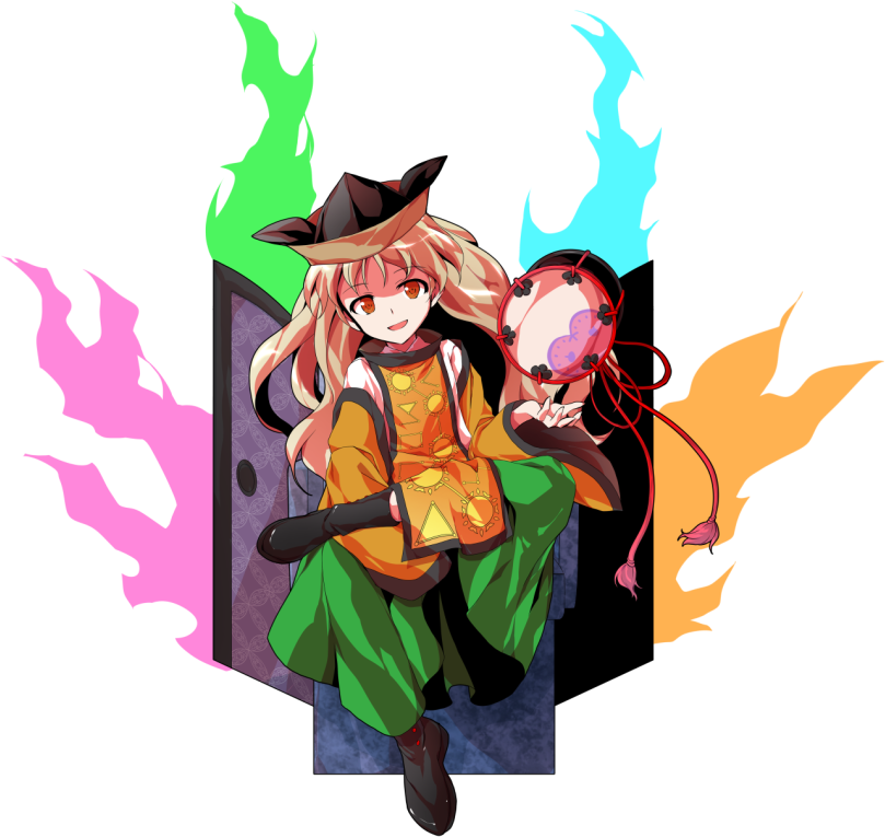 D Alphes Bangs Black Footwear Blonde Hair Blue Fire - Okina Matara (850x789), Png Download