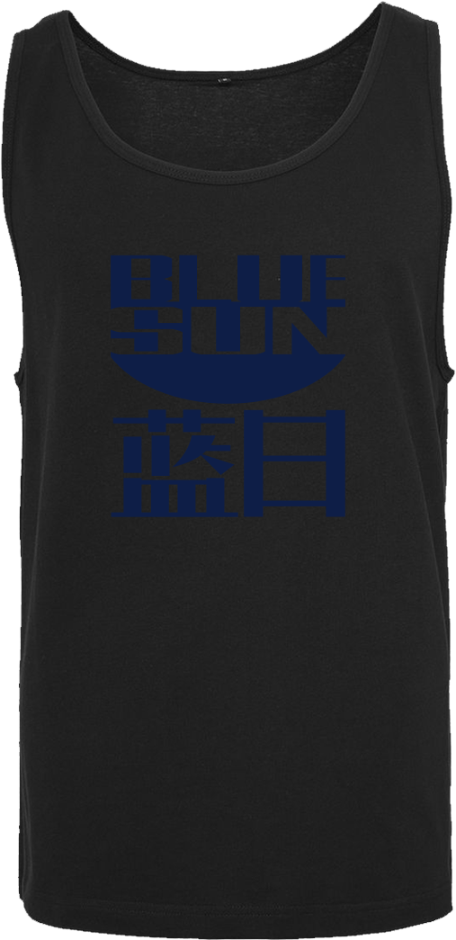 Blue Sun T-shirt Tanktop Men Black (1044x1044), Png Download
