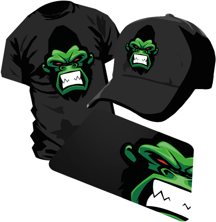 Clan Logo Vector Print L025 Gorilla Monkey Mascot - Snake Logo Sports (800x800), Png Download