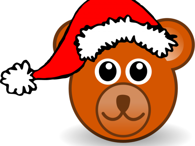 Cartoon Cardinal Bird - Christmas Bear Shower Curtain (640x480), Png Download