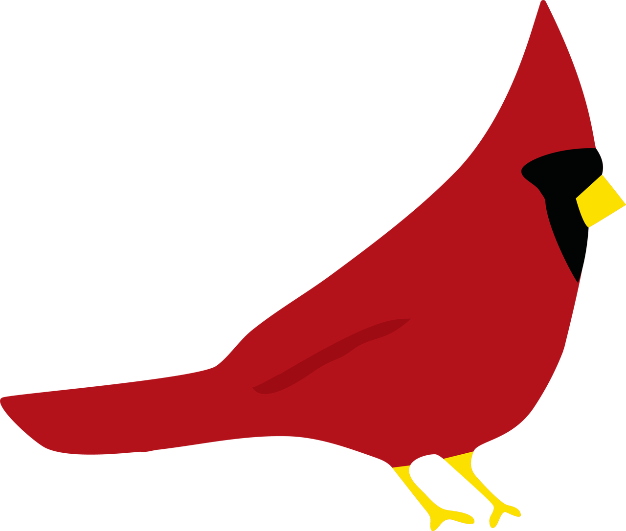 Banner Transparent Birds Svg Cardinal - Red Cardinal Svg (1280x1086), Png Download