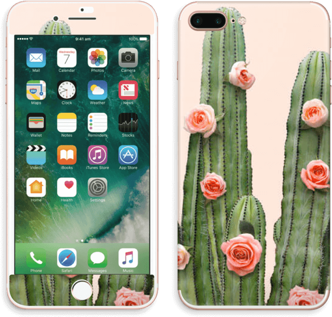 Cactus Rose - Apple Iphone 7 4g 128gb Plus Red (800x767), Png Download