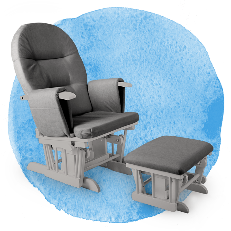 Gliding Chair - Nursing Chair (800x800), Png Download