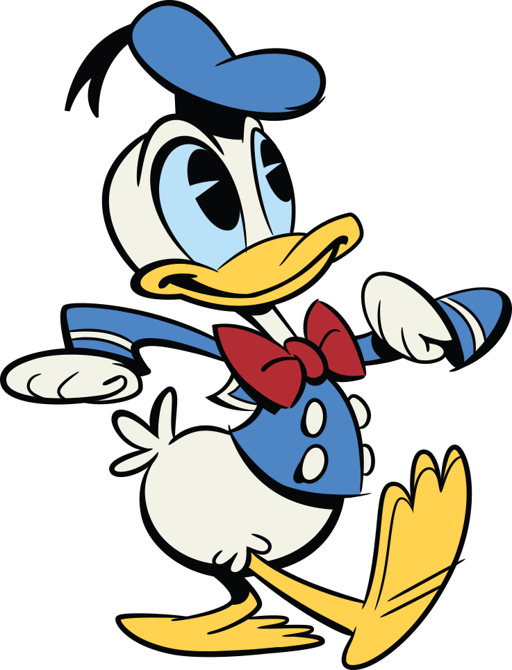 Donald Duck Mickey Mouse Cartoon (737x965), Png Download