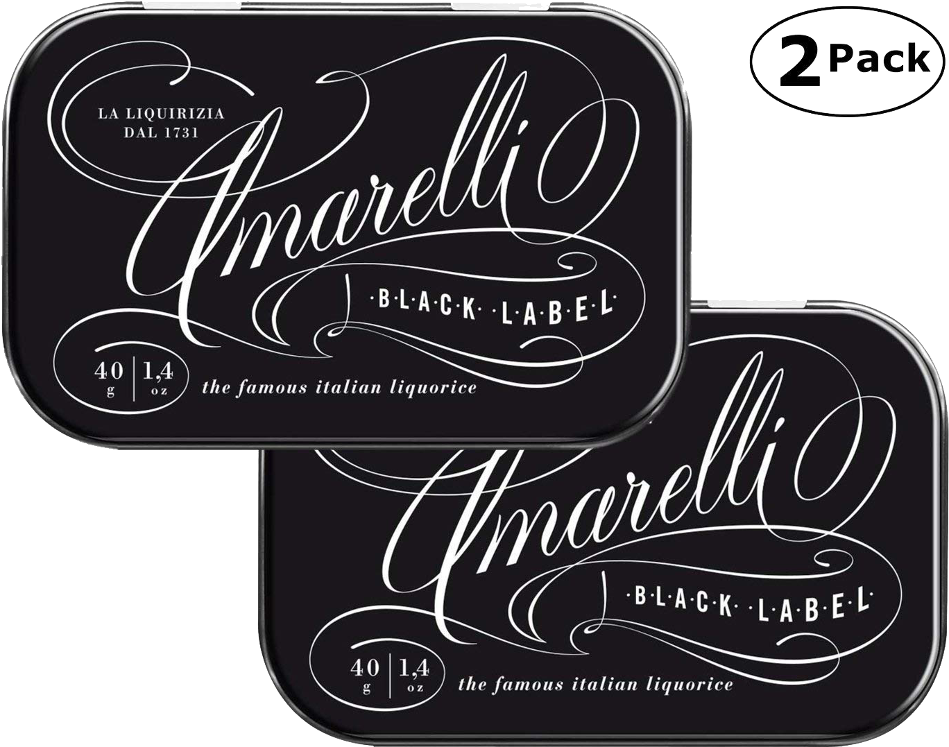 Pastilles Of Pure Liquorice Hard Candy - Amarelli Sugar Free Liquorice In Elegant Tin 40 G (1374x1080), Png Download