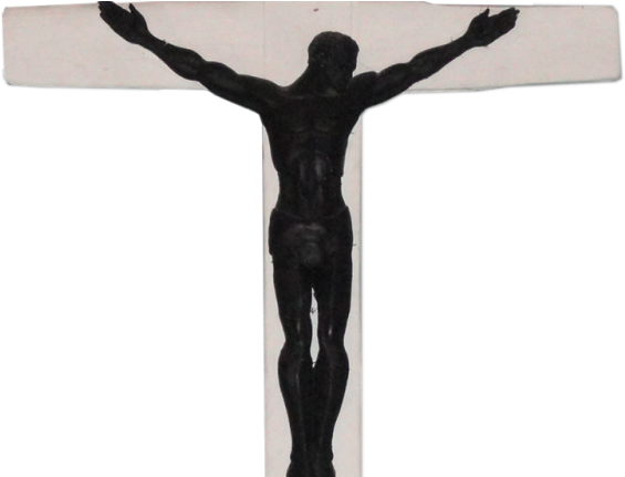 Sacred Heart Detroit Cross - Crucifix (1500x430), Png Download