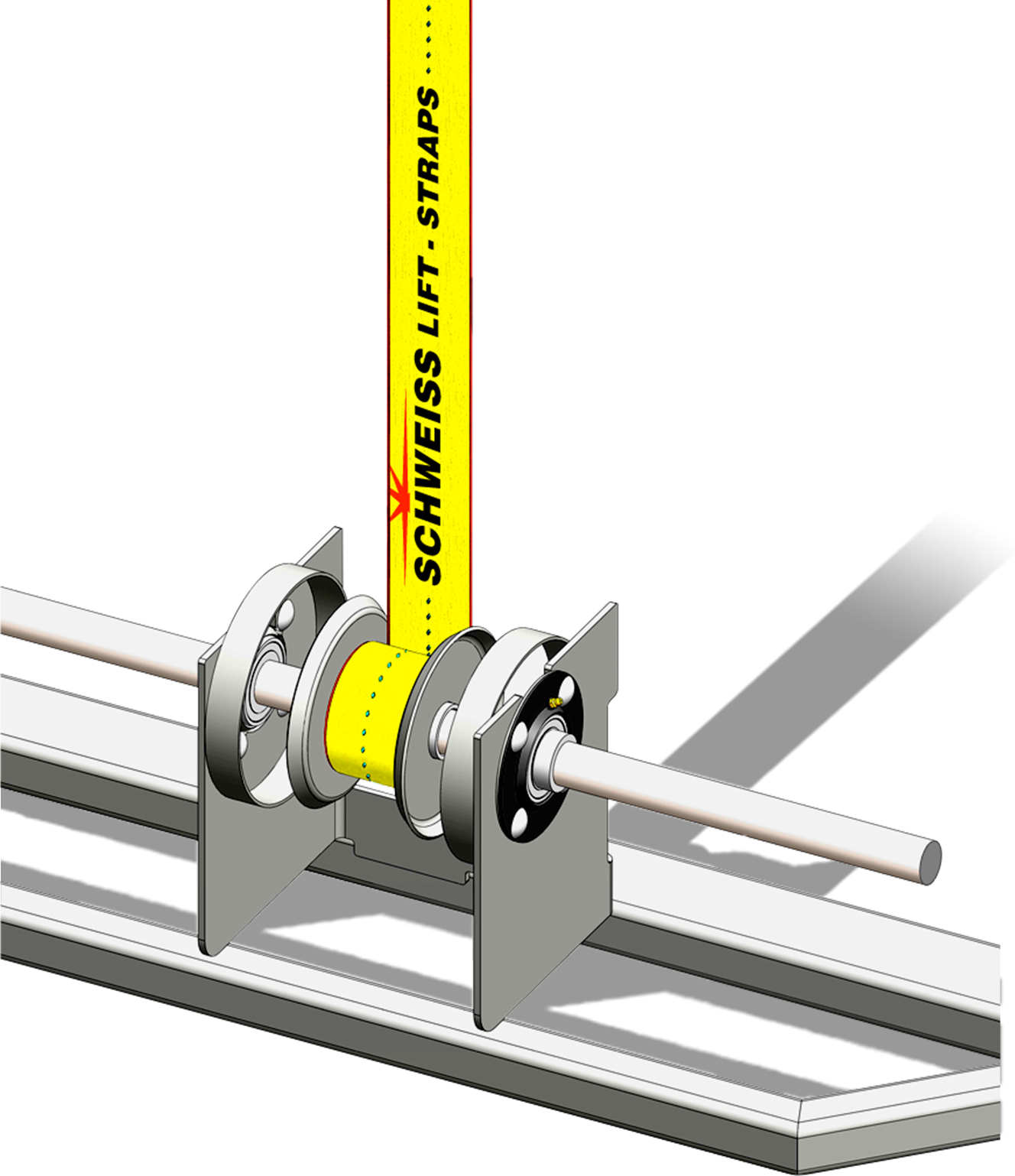 Schweiss Powerful Lift Straps - Hanger Door Lift Straps (1328x1538), Png Download