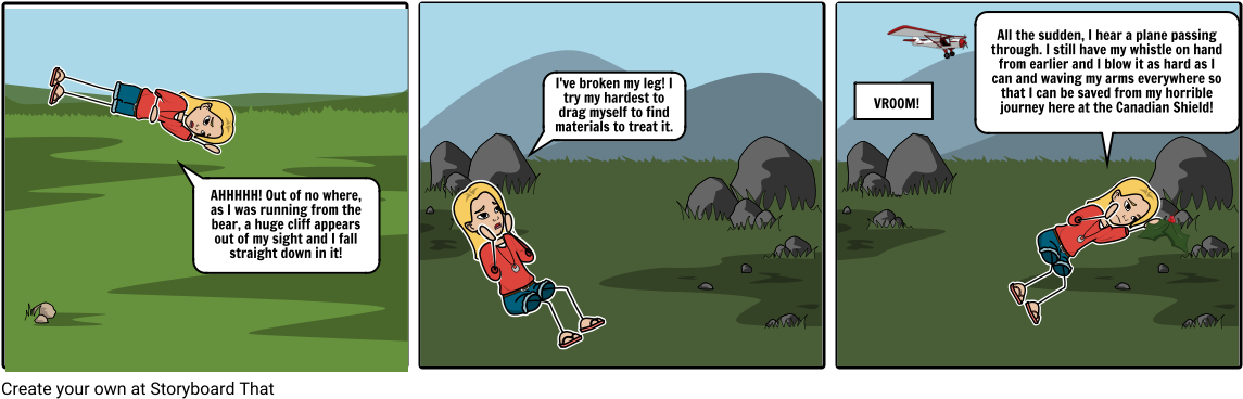 My Canadian Shield Journey - Cartoon (1164x385), Png Download