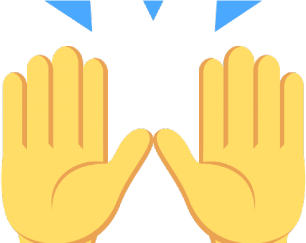 Raised Hands Emoji Transparent (640x480), Png Download
