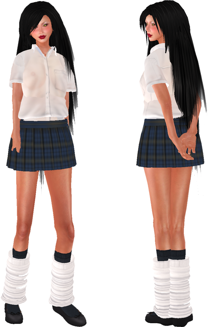 Japanese Girl Png (985x1359), Png Download
