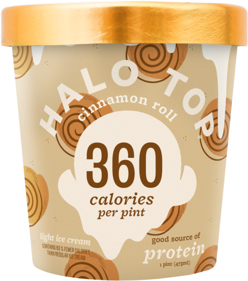 Halo Top Pumpkin Pie (600x600), Png Download