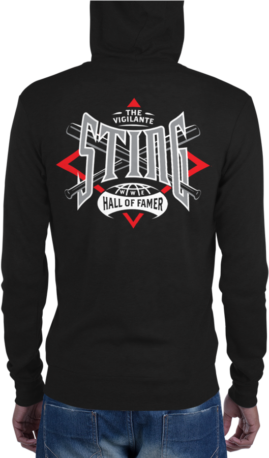 Sting "hall Of Famer" Lightweight Unisex Zip Hoodie - Sweatshirt (900x900), Png Download
