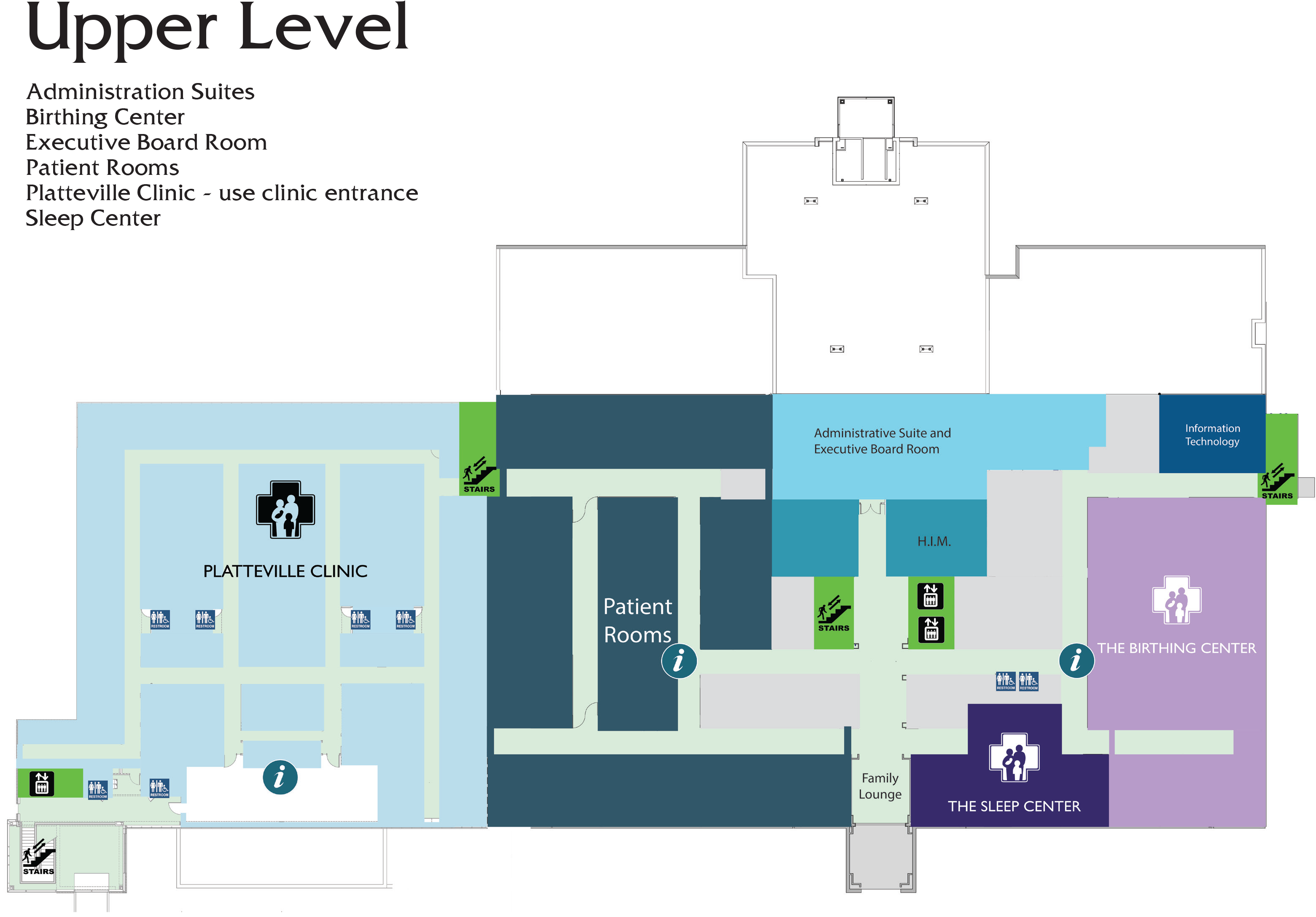 Mainlevel, Secondfloor, Lower - Cleveland Clinic - Main Campus (3258x2341), Png Download