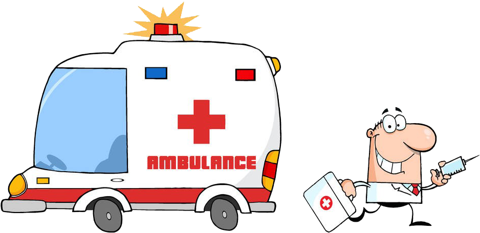 Freeuse Stock Ambulance Clipart Paramedic - Ambulance Driving Clipart (1000x523), Png Download