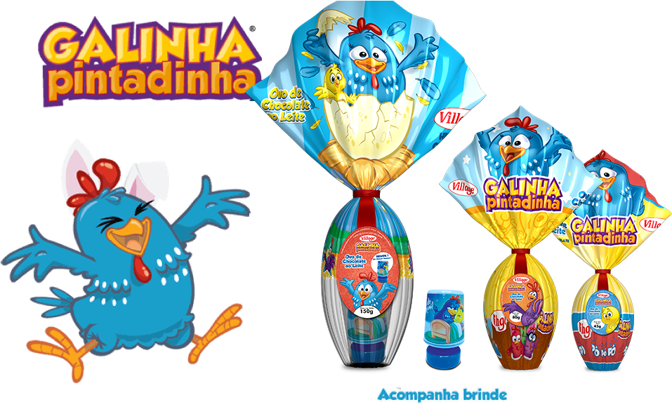 Ovo De Páscoa Galinha Pintadinha - Ovo De Pascoa Village Galinha Pintadinha (1087x600), Png Download
