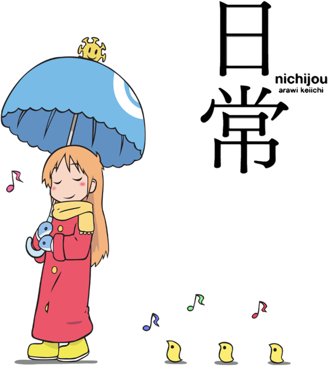 Nichijou Transparent Background - Nichijou Anime (800x1026), Png Download