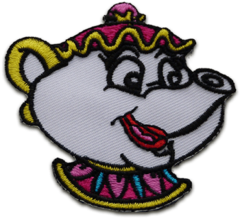 Iron On Patches - Beauty And The Beast (640x640), Png Download