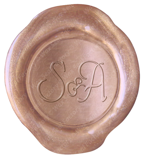 Custom Wax Stamp - Gold Wax Seal Png (600x660), Png Download